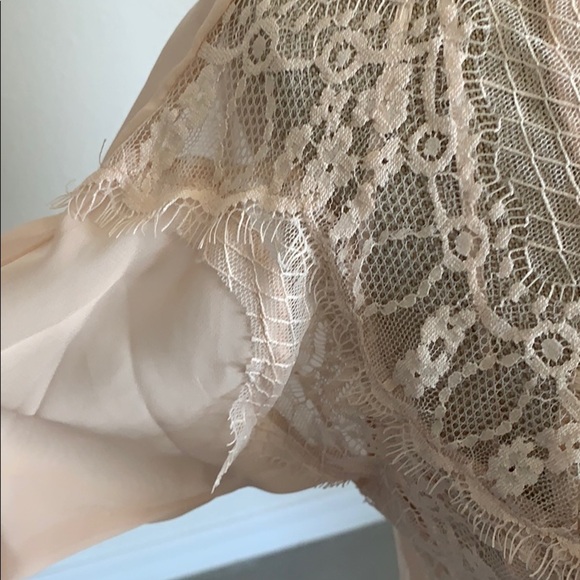 LC LAUREN CONRAD BALLET PINK LACE BLOUSE GU SZ XS - Picture 6 of 10